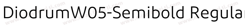 DiodrumW05-Semibold Regular字体转换